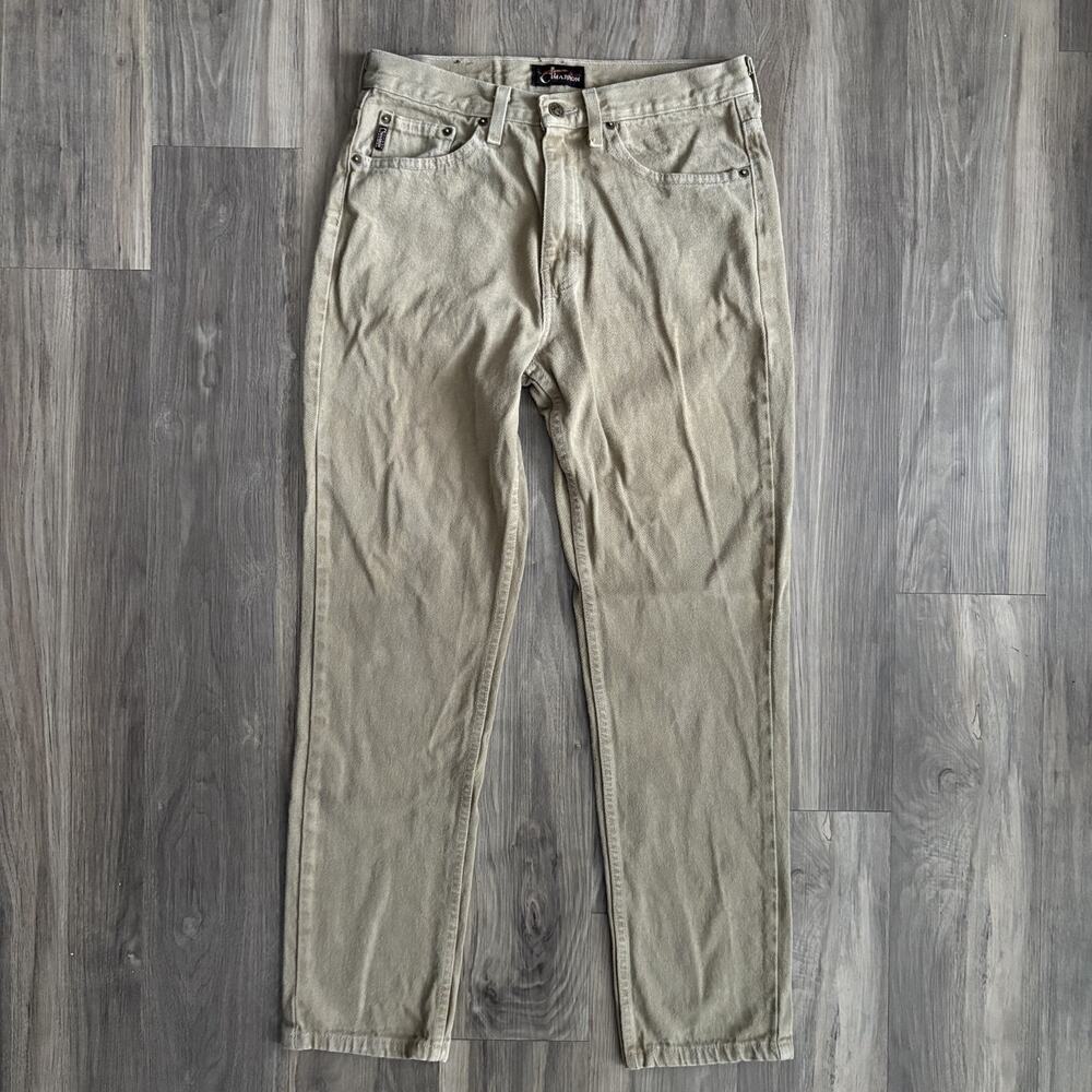Vintage Cimarron Jeans Women's Size 30 Rare 1980s Tan Khaki